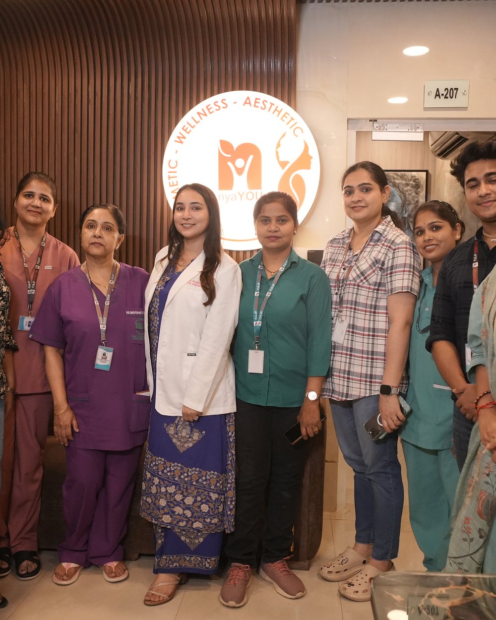 The nyaYOU team at the centre in Sonipat